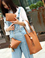 Fashion Brown Tassel Pndant Decorated Bags (3pcs)