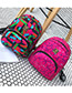 Fashion Multi-color Metal Square Shape Decorated Backpack