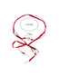 Trendy Red Bullet Shape Pendant Decorated Long Necklace