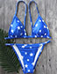 Sexy Blue Stars Pattern Decorated Bikini