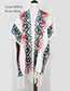 Trendy Navy Tassel Decorated Cloak Shape Dual-use Scarf