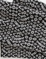 Trendy Black Flower Pattern Decorated Long Sweater