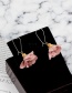 Fashion Black Flower Pendant Decorated Earrings