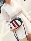 Fashion Black Color-matching Decorated Bag