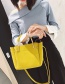 Fashion Yellow Pure Color Decorated Bag (2pcs)