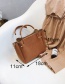 Fashion Brown Pure Color Decorated Bag (2pcs)