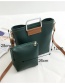 Vintage Green Square Shape Decorated Bag (2pcs)