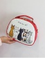Elegant Red Cartoon Cats Decorated Mini Shoulder Bag