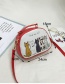 Elegant Red Cartoon Cats Decorated Mini Shoulder Bag