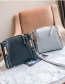 Elegant Gray Pure Color Decorated Tassel Handbag
