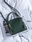 Elegant Brown Pure Color Decorated Tassel Handbag