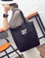 Fashion Black Cat Pattern Decorated Handbag(2pcs)