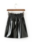 Fashion Black Pure Color Decorated Skirt
