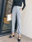 Vintage Gray Pure Decorated Pants