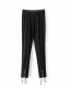 Fashion Black Pure Color Decorated Pants