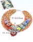 Bohemia Multi-color Hand-woven Decorated Necklace