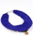 Bohemia Dark Purple Hand-woven Decorated Necklace