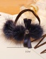 Fashion Beige Bowknot&fuzzy Ball Decorated Hair Band