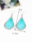 Trendy Orange Water Drop Shape Decorated Hollow Out Earrings