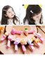 Lovely Beige+pink Carrot Shape Decorated Hairpin