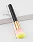Trendy Pink+yellow Round Shape Decorated Makeup Brush(1pc)