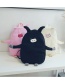 Fashion Black Pig Shape Decorated Backpack