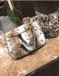 Trendy Coffee Leopard Pattern Decorated Handbag