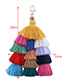 Fashion Multi-color Tassel Decorated Umbrella Shape Key Chain