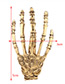 Fashion Antique Gold Hand Bone Shape Decorated Pure Color Hairpin