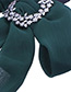 Fashion Green Bowknot&diamond Decorated Choker