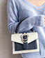 Fashion White Pearls Decorated Pure Color Shoulder Bag