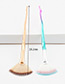 Fashion Pink+blue Sector Shape Decorated Makeup Brush(1pc)