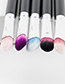 Trendy Black+pink Color Matching Decorated Eye Shadow Brush(1pc)