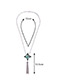 Fashion Silver Color Long Tassel Decorated Simple Necklace