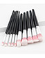 Fashion Red+white Color Matching Design Makeup Brush(10pcs)