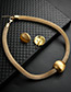 Fashion Gold Color Round Shape Design Pure Color Jewelry Sets