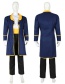 Fashion Yellow+blue Pure Color Decorated Cosplay Costume(without  shoes)