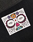Fashion Multi-color Flower Pattern Decorated Cosmetic Stickers