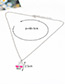 Fashion Silver Color Music Notes Shape Decorated Necklace ( 2 Pcs)