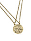 Fashion Bronze Heart Shape Decorated Necklace ( 2 Pcs )