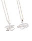 Fashion Silver Color Letter Shape Decorated Necklace ( 2 Pcs)