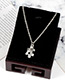 Fashion Silver Color Letter Shape Decorated Necklace ( 2 Pcs)