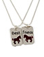 Fashion Silver Color Letter&horse Pattern Decorated Necklace ( 2 Pcs )