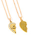 Fashion Silver Color Heart Shape Decorated Necklace ( 2 Pcs )