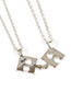Fashion Silver Color Letter Pattern Decorated Necklace ( 4 Pcs )