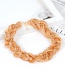 Fashion Gold Color Chains Decorated Pure Color Necklace