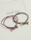 Elegant Purple Beads Decorated Double Layer Hair Band