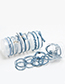 Sweet Blue Pearls Decorated Hair Band (24pcs With Box)