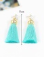 Fashion Light Purple Pure Color Decorated Earrings