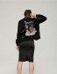 Fashion Black Pure Color Decorated Long Sleeve Jacket